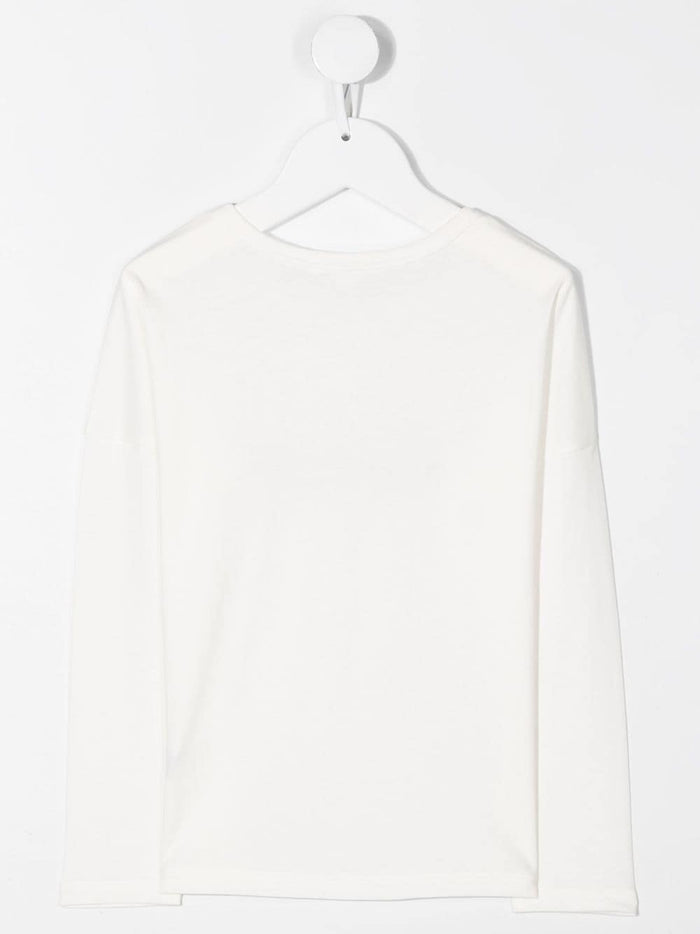 CHLOÉ KIDS Print Logo T-Shirt White - Maison De Fashion