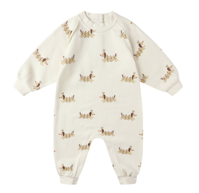 CHRISTMAS DOGS RAGLAN JUMPSUIT