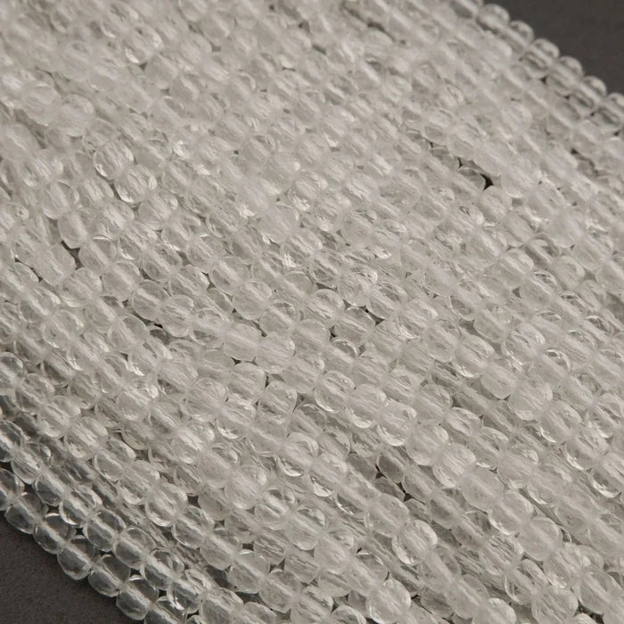 Clear Quartz · Microfaceted · Cube · 4.5mm, Tejas Beads, Beads
