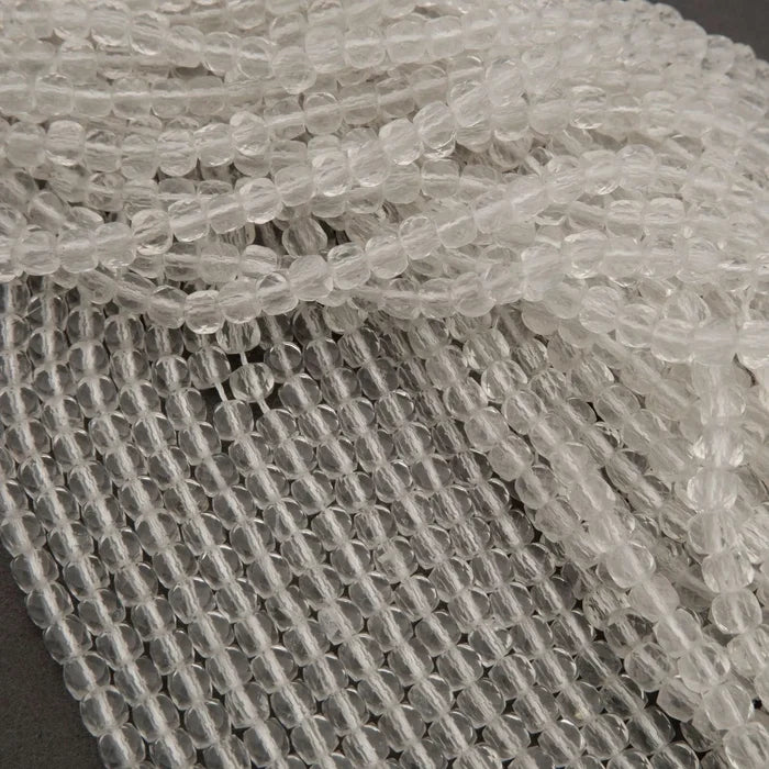 Clear Quartz · Microfaceted · Cube · 4.5mm, Tejas Beads, Beads