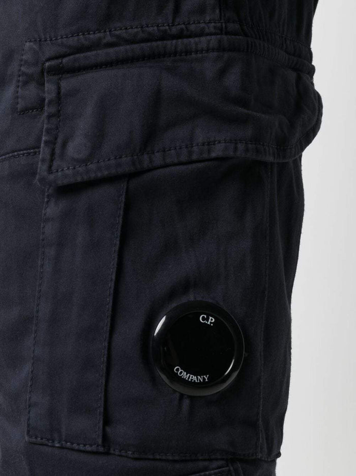 C.P. COMPANY Bermuda Cargo Shorts Navy - MAISONDEFASHION.COM