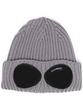 C.P. COMPANY Goggle Knit Beanie Grey - MAISONDEFASHION.COM