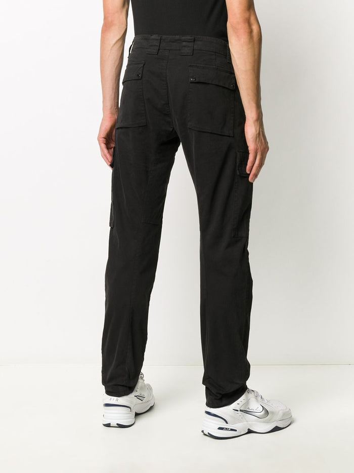 C.P COMPANY Lens Cargo Trousers Black - Maison De Fashion