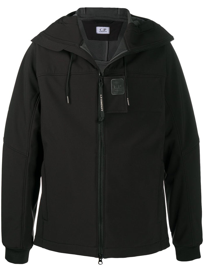 C.P. COMPANY Logo Down Jacket Black - Maison De Fashion