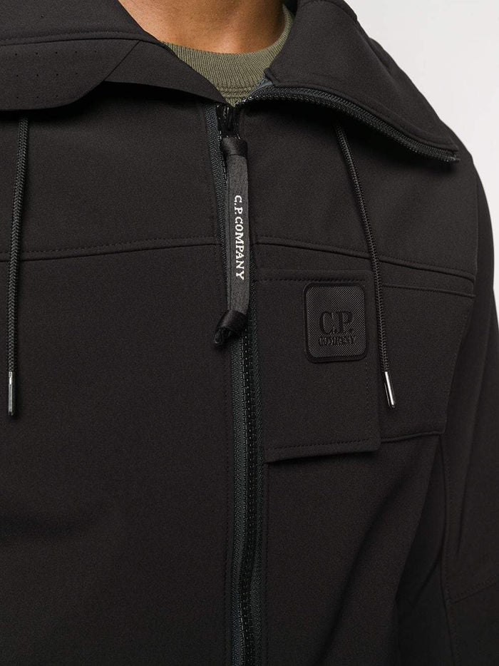C.P. COMPANY Logo Down Jacket Black - Maison De Fashion
