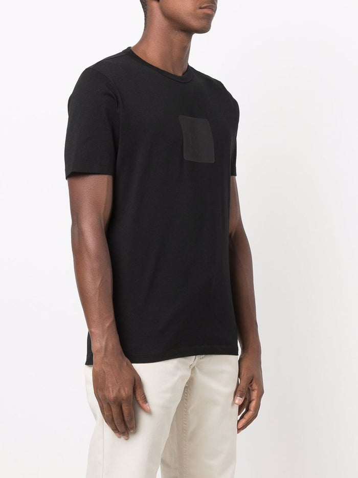 C.P COMPANY Logo-patch T-shirt Black - MAISONDEFASHION.COM