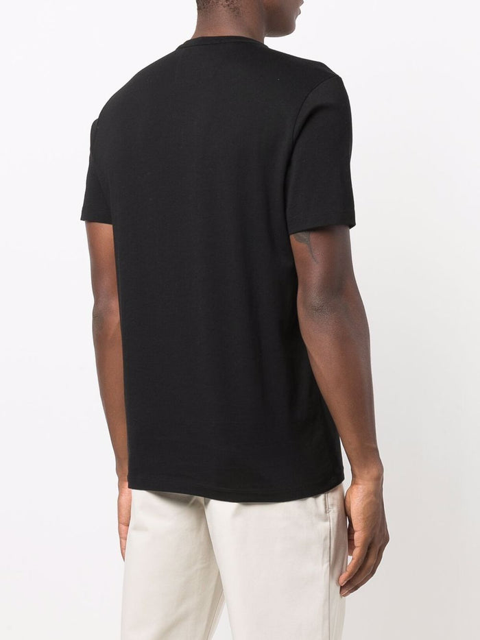 C.P COMPANY Logo-patch T-shirt Black - MAISONDEFASHION.COM