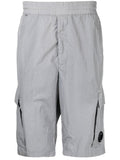 C.P. COMPANY Logo-plaque cargo shorts Grey - MAISONDEFASHION.COM