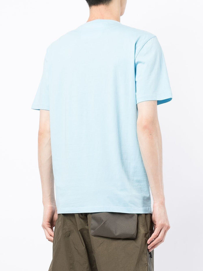 C.P. COMPANY Logo-print T-shirt Blue - MAISONDEFASHION.COM