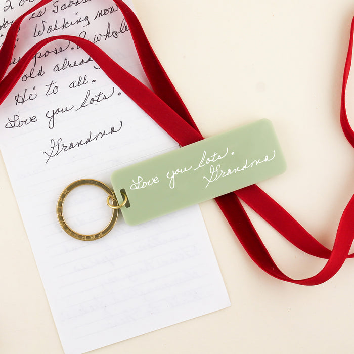 Custom Note Rectangle Keychain | Freshwater