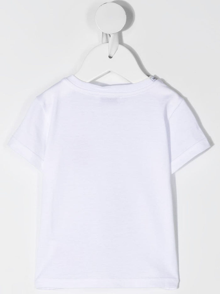 DOLCE & GABBANA BABY Bee Crown Embroidered T-Shirt White - MAISONDEFASHION.COM