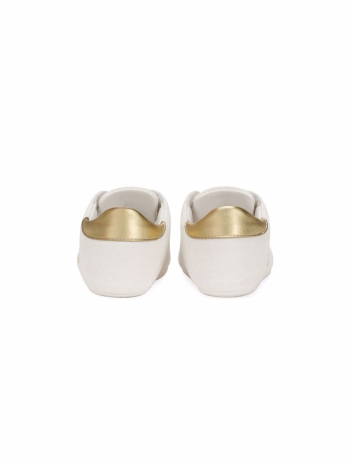 DOLCE & GABBANA BABY DG Logo-Print Sneakers White - MAISONDEFASHION.COM