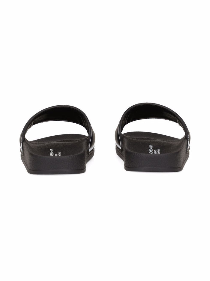 DOLCE & GABBANA KIDS DG Logo Print Slides Black - MAISONDEFASHION.COM