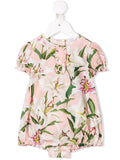 DOLCE & GABANA KIDS floral romper Pink - MAISONDEFASHION.COM