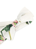 DOLCE & GABBANA KIDS Rose print headband White - MAISONDEFASHION.COM