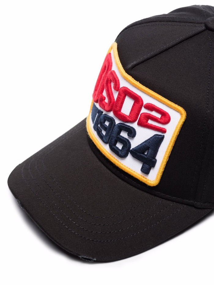DSQUARED2 1964 logo-patch cap Black - MAISONDEFASHION.COM