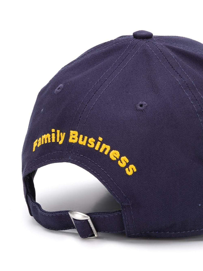 DSQUARED2 Curved Logo Cap Navy/Yellow - Maison De Fashion