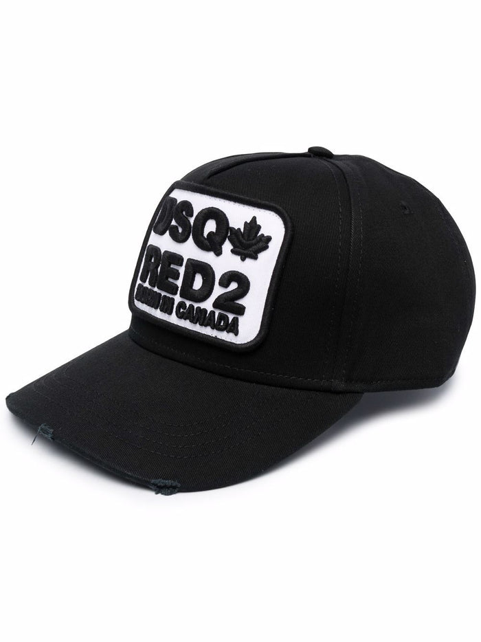 DSQUARED2 D2 Patch Baseball Cap - MAISONDEFASHION.COM