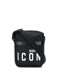 DSQUARED2 Icon Logo Messenger Bag Black/White - Maison De Fashion