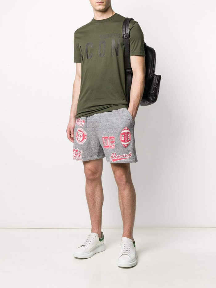 DSQUARED2 Icon Logo T-Shirt Khaki/Black - Maison De Fashion
