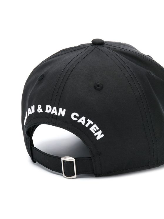 DSQUARED2 Logo Cap Black - MAISONDEFASHION.COM