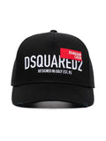 DSQUARED2 Logo Embroidered Cap Black - MAISONDEFASHION.COM
