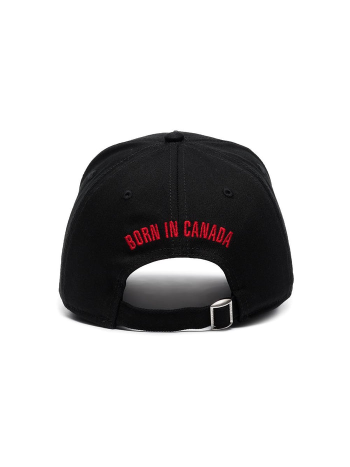 DSQUARED2 Logo Embroidered Cap Black - MAISONDEFASHION.COM