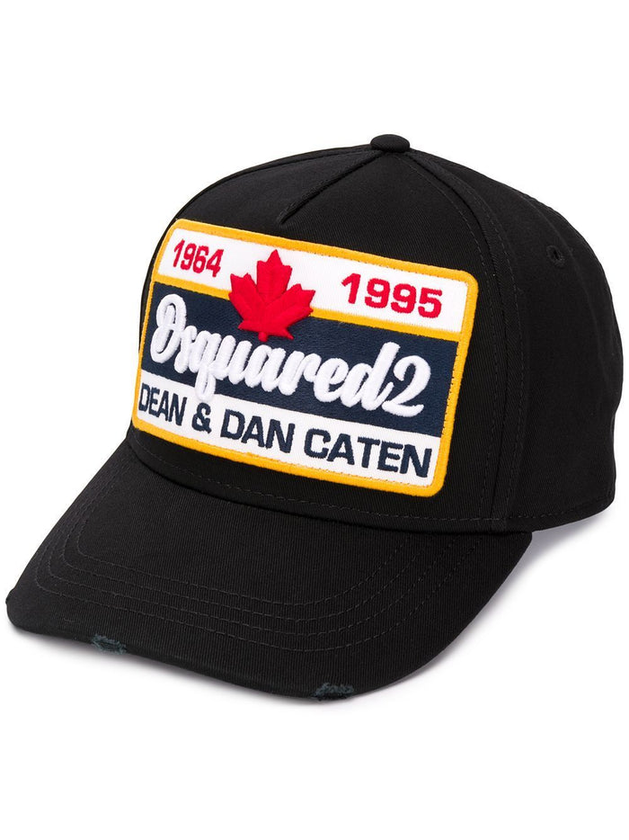 DSQUARED2 Logo Patch Cargo Cap Black - Maison De Fashion