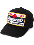 DSQUARED2 Logo Patch Cargo Cap Black - Maison De Fashion