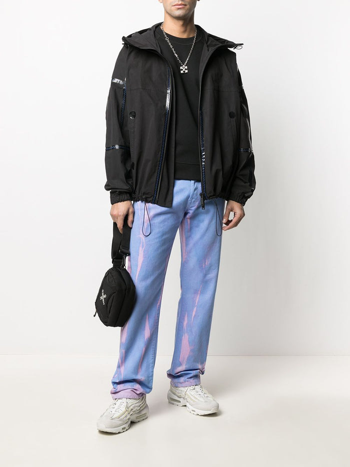 DSQUARED2 Logo Reflective Stripe Sweatshirt Black - MAISONDEFASHION.COM