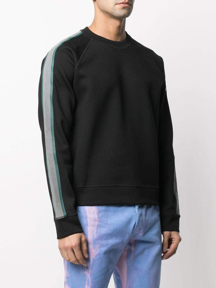 DSQUARED2 Logo Reflective Stripe Sweatshirt Black - MAISONDEFASHION.COM