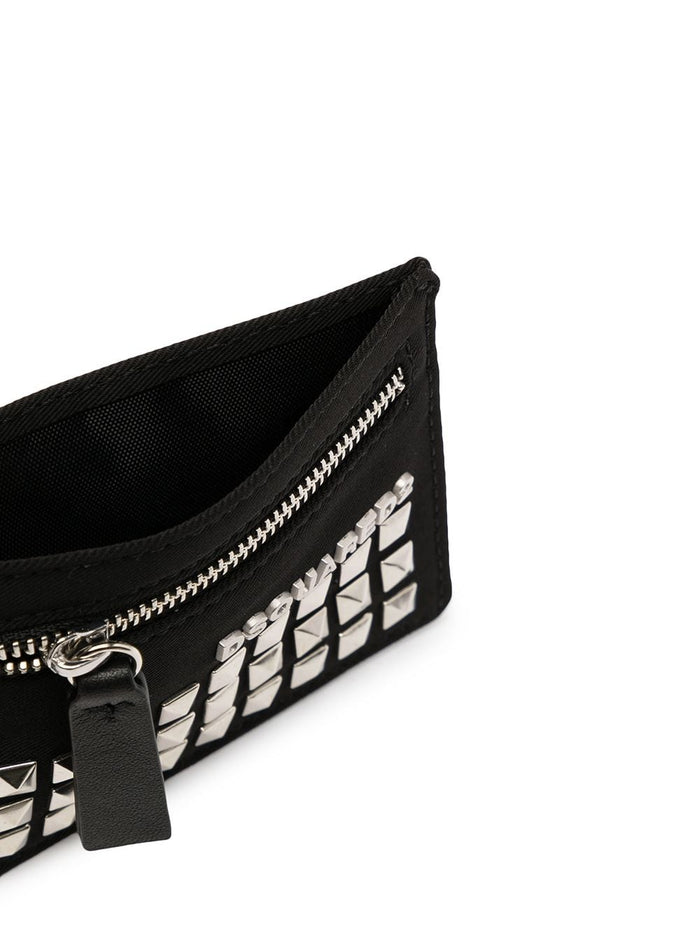 DSQUARED2 Logo Card Holder Black - MAISONDEFASHION.COM