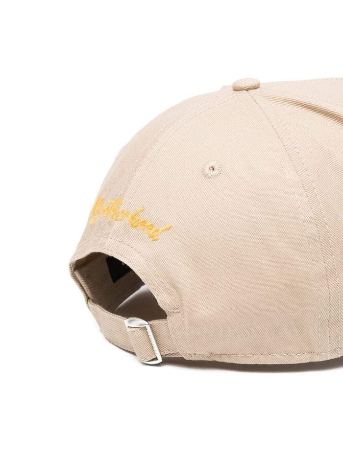 DSQUARED2 Mountain Logo Cap Beige - MAISONDEFASHION.COM