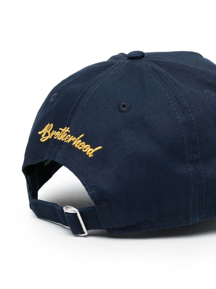 DSQUARED2 Mountain Logo Cap Navy - MAISONDEFASHION.COM
