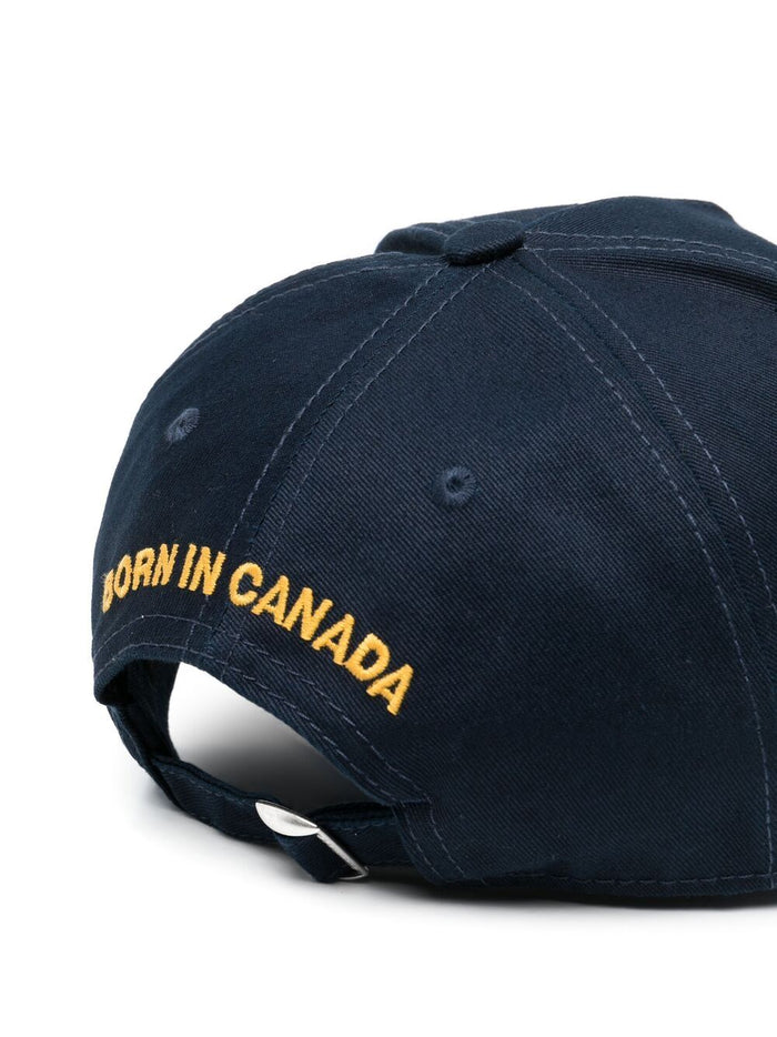 DSQUARED2 Patch Baseball Cap Navy - MAISONDEFASHION.COM