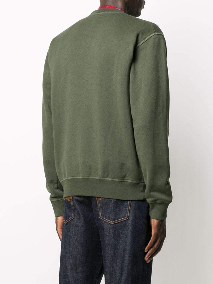DSQUARED2 Small Icon Logo Sweatshirt Khaki - Maison De Fashion