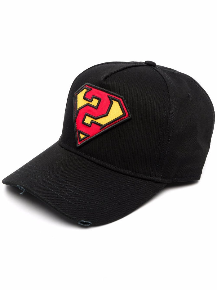 DSQUARED2 Logo Patch Baseball Cap - MAISONDEFASHION.COM