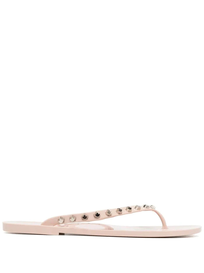 DSQUARED2 Stud-embellished thong sandals Pink - MAISONDEFASHION.COM