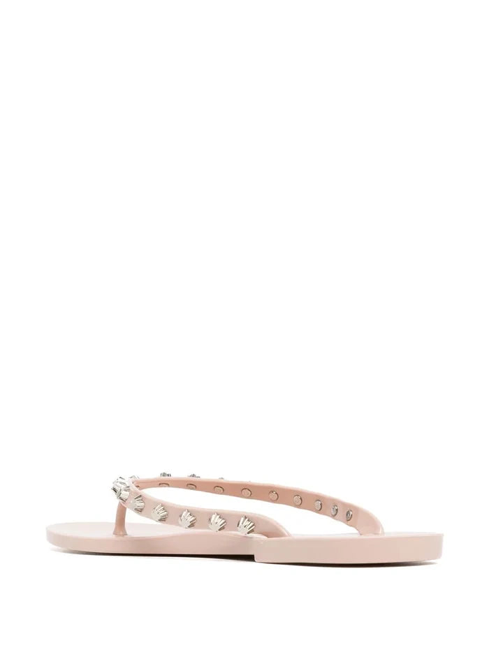 DSQUARED2 Stud-embellished thong sandals Pink - MAISONDEFASHION.COM