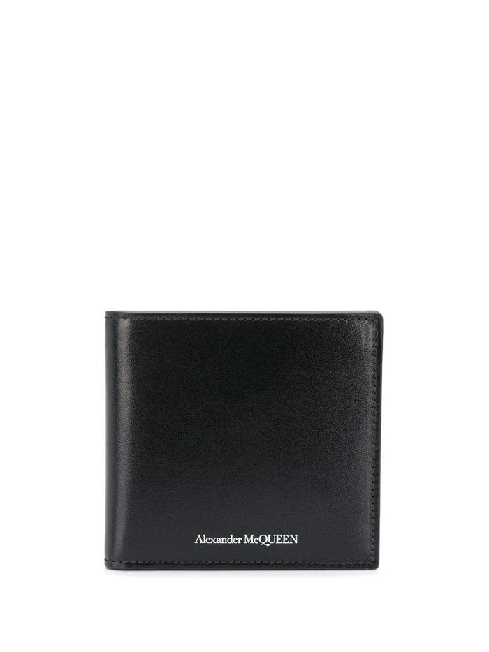 ALEXANDER MCQUEEN Embossed Logo Wallet Black - Maison De Fashion