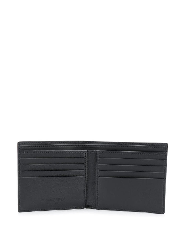 ALEXANDER MCQUEEN Embossed Logo Wallet Black - Maison De Fashion
