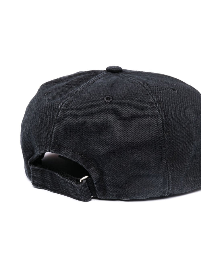 OFF-WHITE Embroidered Logo Baseball Cap Black - MAISONDEFASHION.COM