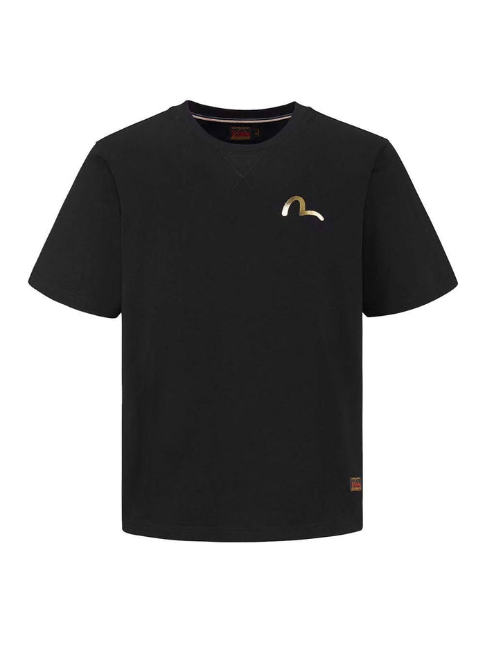 EVISU Raijin Graphic Print T-Shirt Black - MAISONDEFASHION.COM