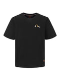EVISU Raijin Graphic Print T-Shirt Black - MAISONDEFASHION.COM