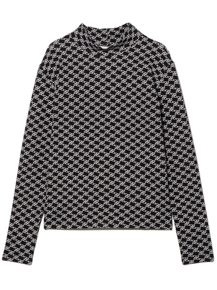 FENDI KIDS FF Calligraphy Long Sleeve Top Black - MAISONDEFASHION.COM