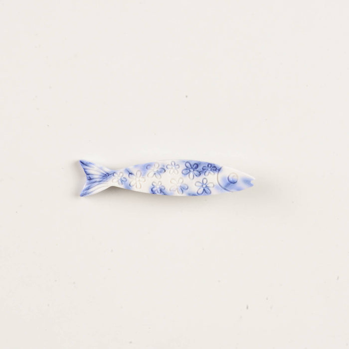 Floral Sardine Fish Hair Clip
