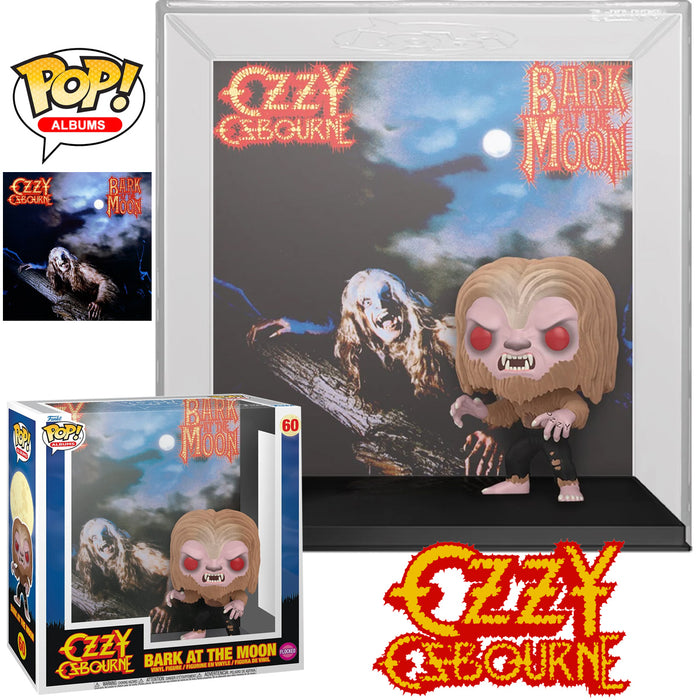 Funko Pop! Albums 60 - Ozzy Osbourne - Bark at the Moon - Ozzy Osbourne (Flocked) Vinyl Figure 76560