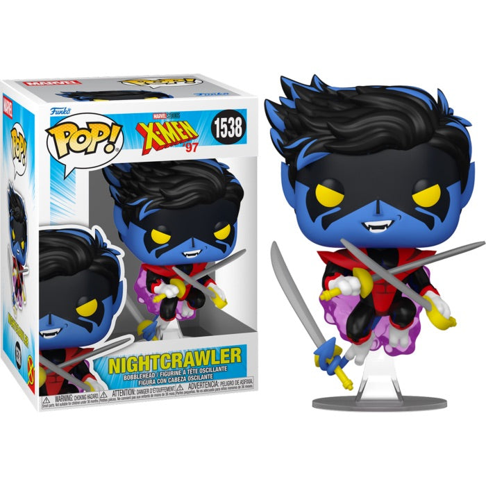 Funko Pop! Marvel Studios - #1538 - X-Men 97 - Nightcrawler - Vinyl Bobblehead Figure (86240) LOW STOCK