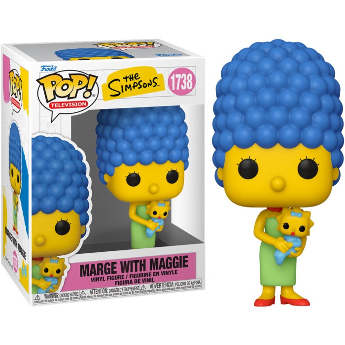 Funko Pop! Television - #1738 - The Simpsons - Marge Simpson (with Baby Maggie) Vinyl Figure (86407) LOW STOCK