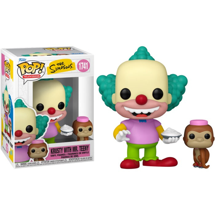 Funko Pop! Television - #1741 - The Simpsons - Krusty the Clown and Mr. Teeny Vinyl Figures (86410) LOW STOCK